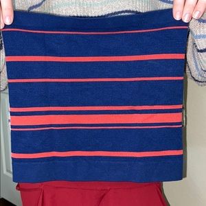 Red and Navy tube top